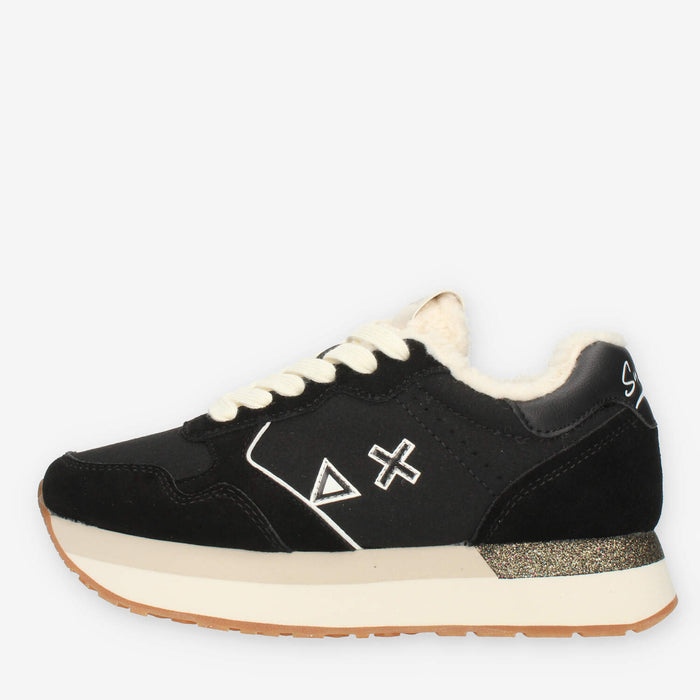 Sun68 Kelly Teddy Sneakers nere da donna