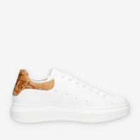 Alviero Martini Prima Classe Sneakers da uomo bianche con dettagli Geo Classic