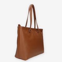 Alviero Martini Prima Classe Borsa Shopping in pelle cuoio e Geo Classic